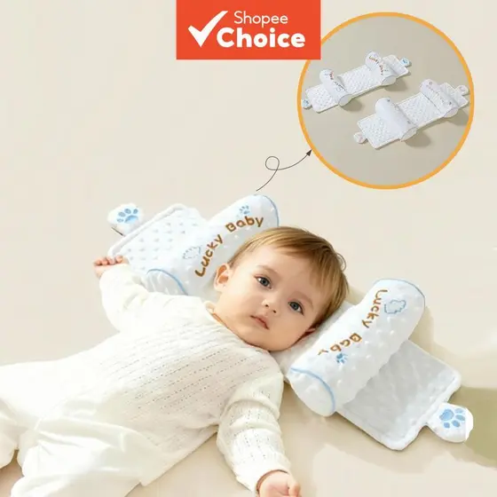 Travesseiro Estilo Bebê Com Tecido De Lã De Bolinhas , Design Ultra Macio E Amigável À Pele Para Formato De Cabeça Perfe