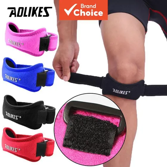 AOLIKES 1 Unidade Joelheira de Suporte Ajustável com Absorção de Impacto, Compressão, Proteção Patelar e Alça
