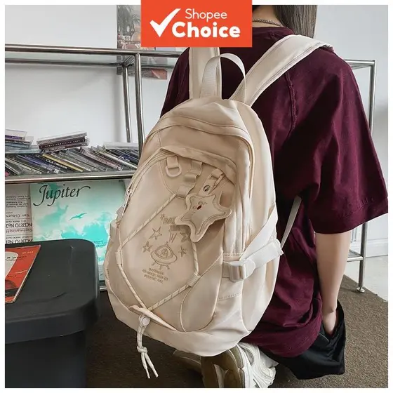 Série Star Rabbit - Mochila Escolar Nova para Menina, Mochila Escolar do Ensino Médio, Mochila de Viagem Leve