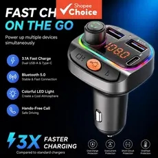 Transmissores FM Bluetooth C26 Adaptador Sem Fio MP3 Para Carro