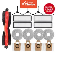 Para acessórios do Xiaomi Robot Vacuum X20 Max / X20 Pro, como escova principal, escovas laterais, filtro, pano de