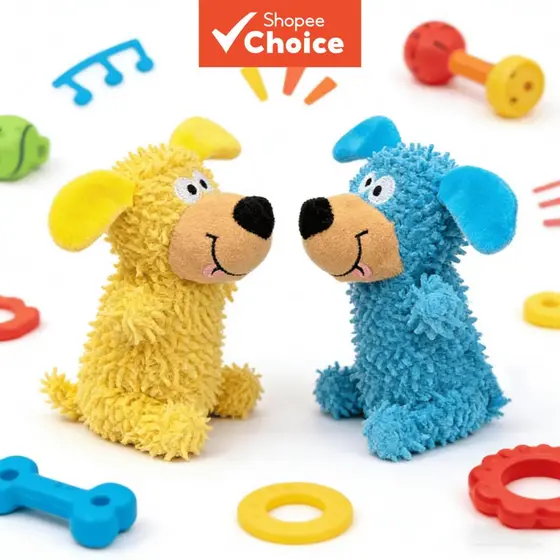 Brinquedos para gatos e cães: diversão própria para aliviar o tédio, duráveis, para limpeza dental, com squeak e design
