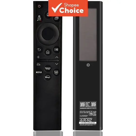 Controle Remoto Solar para Samsung Smart TV 4K Ergonômico Substituição 2026