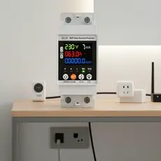 Disjuntor Inteligente Smatrul 63A para Medidor de Energia Tuya, Plugue WiFi e Interruptor de Luz com Timer e Proteção