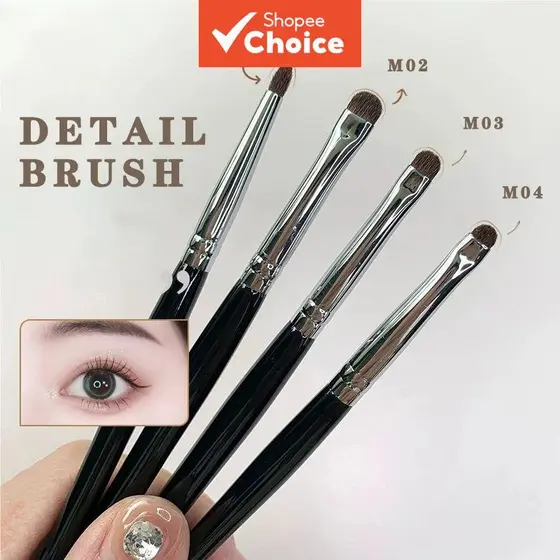 Conjunto Profissional de Pincéis de Maquiagem para Olhos, 4/8/12 peças, Pincéis Suaves de Cabelo de Pônei Natural para