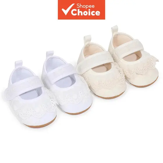 Sapatos Sociais Mary Jane Para Bebês Meninas Com Sola De Borracha Macia Antiderrapante 0-1 Ano Primavera Outono