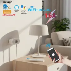 eWeLink Tomada Inteligente Wifi com Controle Remoto e App, Compatível com Alexa e Google Home Voz