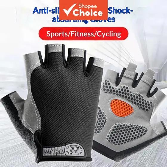 Luvas de ciclismo masculino sem dedos para homens e mulheres, verão, finas, antiderrapante, respirável, com almofada de