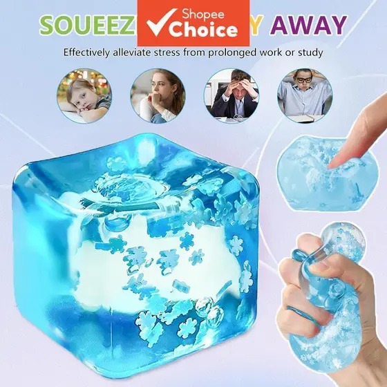 Schylling Needoh Dream Drops Brinquedo Squishy - Cubo Super Macio para Apertar