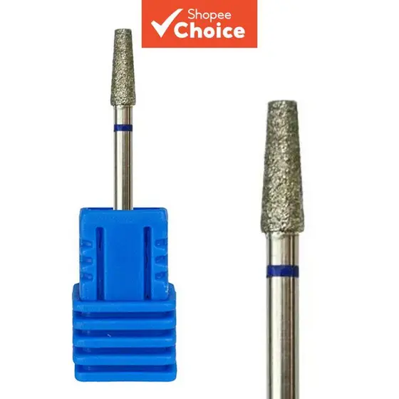 Broca Diamantada para Unhas, Acessório para Manicure e Pedicure, Máquina Elétrica, Ponta Escova