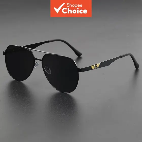 Óculos De Sol Polarizados De Metal Uv400 Para Homens E Mulheres Estilo Minimalista Dirigir , Caminhadas , Ciclismo