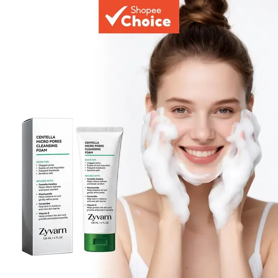 Espuma de Limpeza Facial Centella Micropore Avançada, Espuma de Limpeza Profunda dos Poros do Rosto, Limpeza Facial