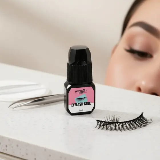 Cola para cílios postiços preta de 5ml - segura, sem odor e não irritante, com fixação de longa duração