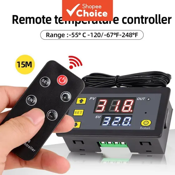 ZFX-W1608 DC12V Termostato Controlador De Temperatura Digital Com Controle Remoto Sensor NTC Microcomputador Para Freeze