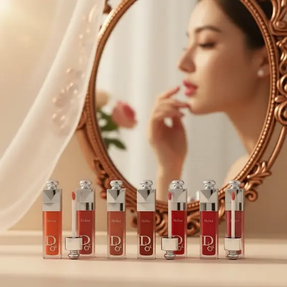 Kit de Batons Cremosos Nude Marrom Quente 6 peças, À Prova d'Água e Vegan