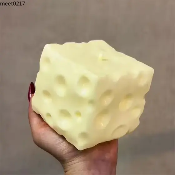 Brinquedo Mole De Bloco De Queijo , De Recuperação Lenta Para Alívio Do Estresse