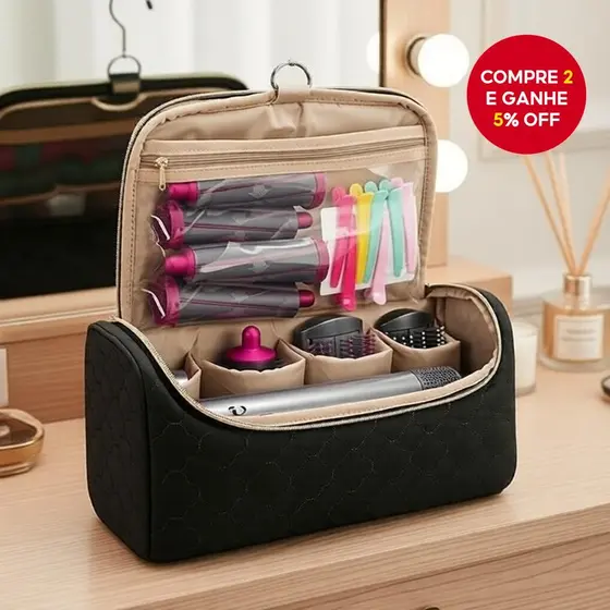 Bolsa Organizadora à Prova d'Água para Ferramentas de Cabelo Dyson – Armazenamento de Viagem para Secadores e