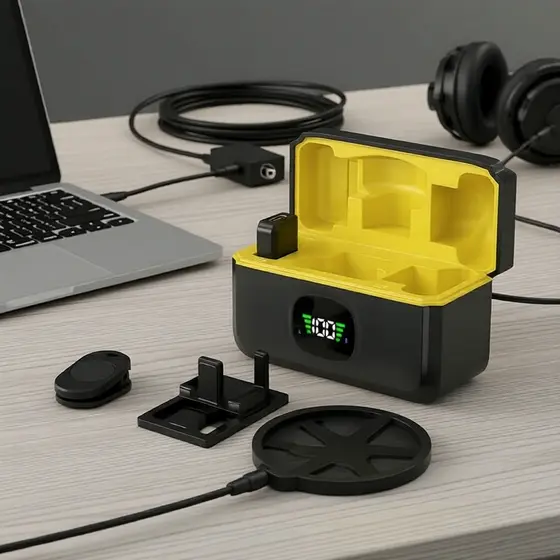 Microfone de lapela sem fio J6 Plug Play para sistema de áudio profissional
