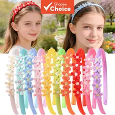 Tiaras De Flores Bordadas Para Meninas , Mulheres , Adolescentes , Faixas De Cabelo Fofas E Doces , Acessórios Casuais D