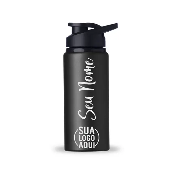 Garrafa Squeeze Alumínio Academia Personalizado Nome 600ml