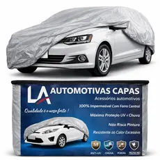 Capa Para Cobrir Carro 100% Impermeável Forrada Proteção Anti UV Sol e Chuva