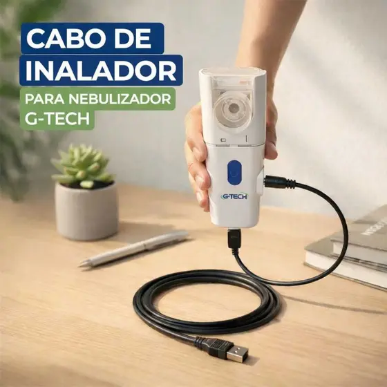 Cabo USB Inalador Nebmesh Nebulizador 2 G-tech Alta Qualidade e Resistência