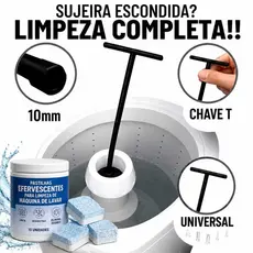 Chave T 10mm Pastilha Chave Longa Agitador Lavadora Máquina Lavar Brastemp Electrolux Universal