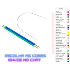 200 Liga de Aparelho Ortodôntico Borracha de Aparelho 02 Palitos (02 Cores) + 01 Fio de Aço
