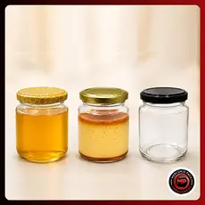 Kit 6/12/24 Potes De Vidros 240ml Para Pudim Mel Bolo no Pote Doces Brigadeiro Tampas Metálicas