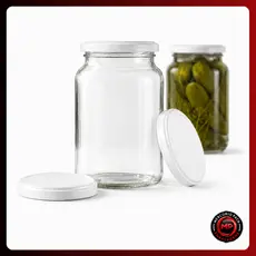 15 Potes de Vidro 600ml Nadir para Conservas Doces Tampas Metalicas