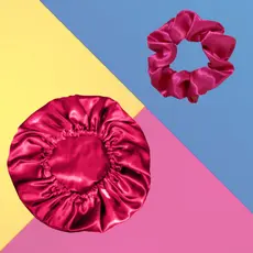 Kit Revenda 20un Touca de Cetim Antfrizz + 20un Laçarote Xuxinhas de Cetim - kit 40 peças CORES SORTIDAS