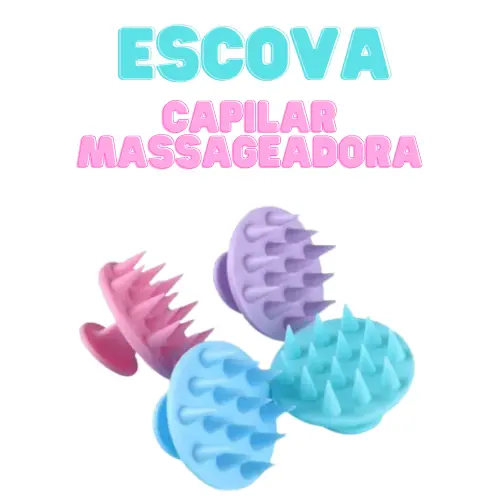 Escova Massageadora De Silicone Couro Cabeludo Anti-Deslizante Para Cuidado De Saúde Com Cabo Flexível