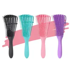Kit 100 Escovas de Cabelo Pente Polvo Cabelos Cacheados