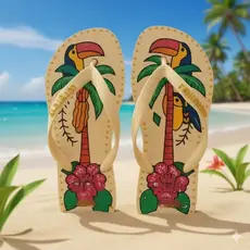 Chinelo Masculino Estilo Praia Barato| Tendência Praia Verão 2025, Leve e Confortável-
