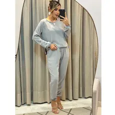 CONJUNTO COMFY FEMININO, OUTONO/INVERNO, BLUSA MULLET E CALÇA JOGGER DUNA VERSÁTIL E ELEGANTE