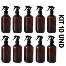 Frasco Pet Ambar 500ml Borrifador Multiuso com Valvula Spray