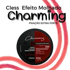 Cera Modeladora Masculina Fixação Extra Forte Efeito Molhado Charming Men | Cless