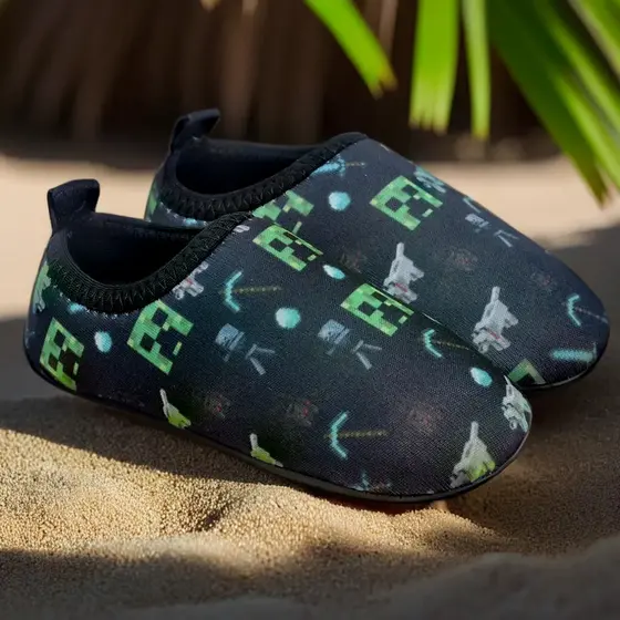 sapatilha sapato antiderrapante para piscina e praia infantil menina menino