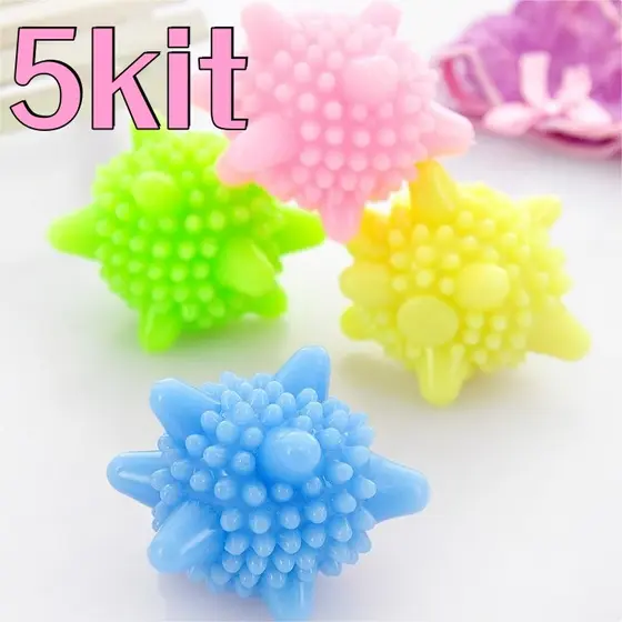 5 Pcs Roupas Limpeza Bola Esferas Bolinhas Bate Roupas Bola De Lavanderia Para Máquina De Lavar Reutilizável Pvc Bola Promoção das vendas