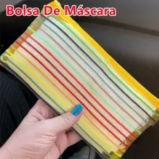 2 Unidades Estojo Multiuso Bolsinha Nylon Colorido Estojo Escolar Simples E Barato Promoção