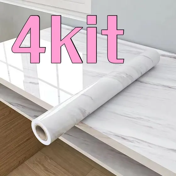 4 Papel De Parede Painel Autoadesivo Marmore Lavavel Resistente a Agua/Óleo/Fogo/ Temperatura Novo
