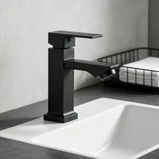 Inox Torneira banheiro Alavanca Moderna Abs Luxo 1/4 De Volta Cromo Premium Monocomando
