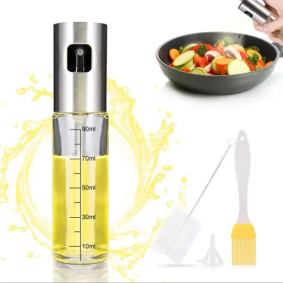 Spray Pulverizador Vidro Borrifador Azeite Vinagreessenciais De Cozinha