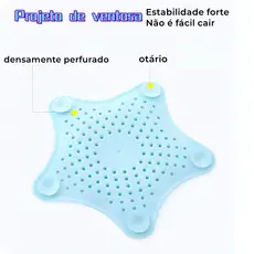 1 Tampa De Silicone Ralo Pia Tampa Estrela Cozinha Banheiro Universal Filtro