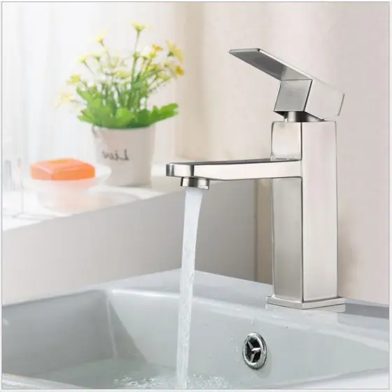 3 Kit Monocomando Torneira Banheiro Luxo Inox Prateado Cromo Premium  Moderna