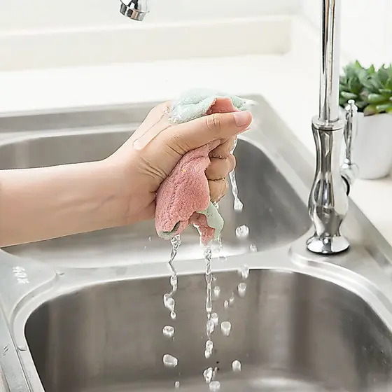 3 Peças Pano De Limpeza Alta Qualidade Pano Super Absorvente Microfibra Para Toalha De Limpeza Limpar De Cozinha