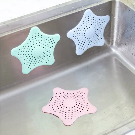 Tampa Silicone Ralo Pia Cozinha Banheiro Estrela 14Cm