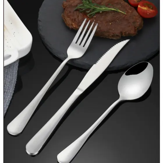 Kit 36 Garfo De Jantar Aço Inoxidável Prata Polimento Tecnologia Casa Cozinha Utensílios De Mesa