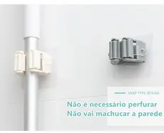 2 Pcs Suporte Vassouras E Rodo Suporte De Parede Fortalecer Gancho De Cozinha Banheiro Cabo Vassoura Cor Aleatória
