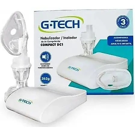 Nebulizador e Inalador de ar comprimido Compact DC1 Gtech